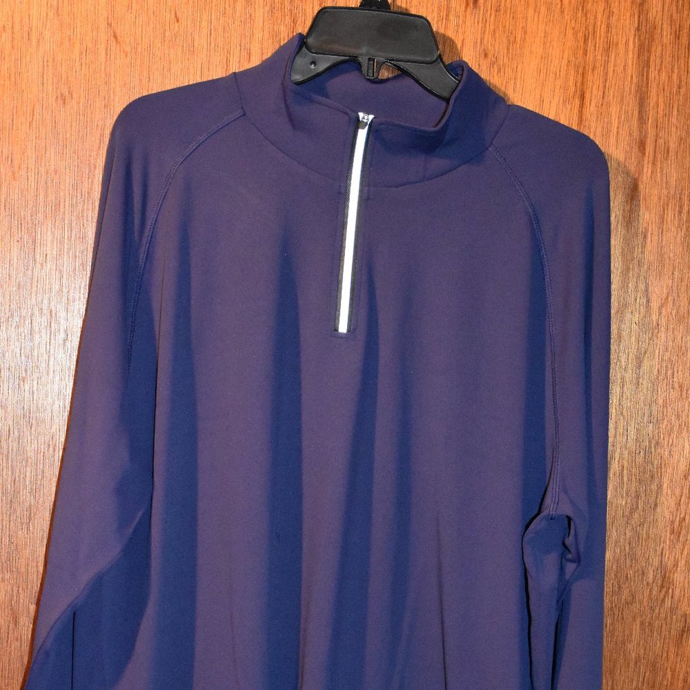 Zengjo Long Sleeve Midnight Navy Shirt 1/4 Zip